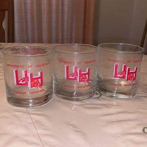 University of Houston glass cups!